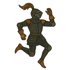 knight dancing to right
